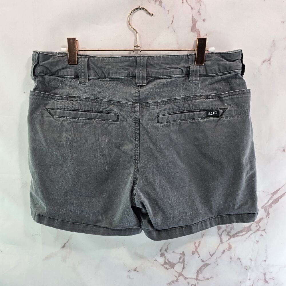 511 Tactical Shorts Womens 12 Gray Mid Rise Nell Ripstop Cotton 5 Inch 5.11